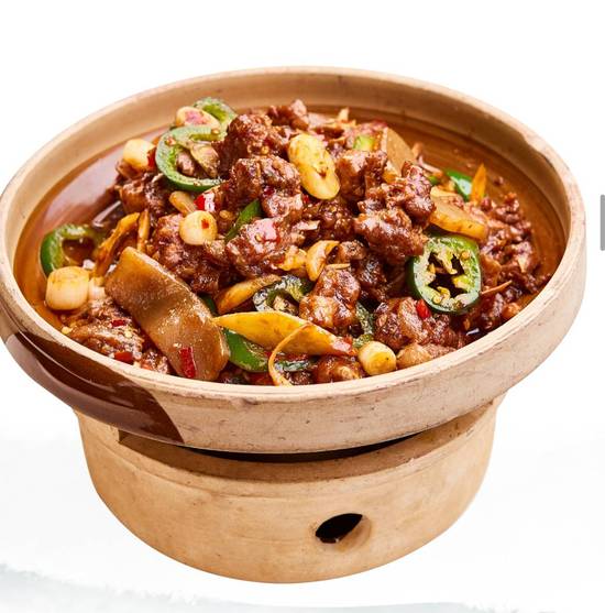 Spicy Fried Duck and Pickled Ginger 火爆魔芋仔姜鸭